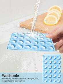 48-Piece Double-Sided Suction Cup Phone Stand, 24 Suction Cups On Each Side, Detachable Phone Stand, Waterproof And 360° Rotatable, Suitable For Bathroom Walls, Glass Mirrors, Dressing Tables, Various Smooth Walls, Not Suitable For Rough Walls, Compatible With All Mobile Phones And Mini Tablets Compatible With IPhone, Android Phone, Gift For Birthday, Family, Friends Phone Holder Phone Accessories