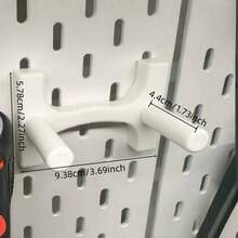 1pc Drill Tool Holder, No Drilling Required, Fits SKÅDIS Pegboard, Suitable For Bosch GSR12V Drill Bits, Workshop Power Tool Organizer