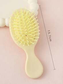 1 szt. Japoński zestaw mini grzebieni do wykańczania włosów do normalnych włosów, funkcja masażu, matowa rączka z żywicy, gumowe włosie - przenośne czarne plastikowe szczotki do włosów do stylizacji długich włosów, szczotka do włosów, grzebień, narzędzia do włosów, produkty do włosów i akcesoria do salonu fryzjerskiego, niezbędne w podróży, akcesoria do domu i urody dla kobiet, prezenty, zestaw do stylizacji włosów, narzędzia do stylizacji włosów