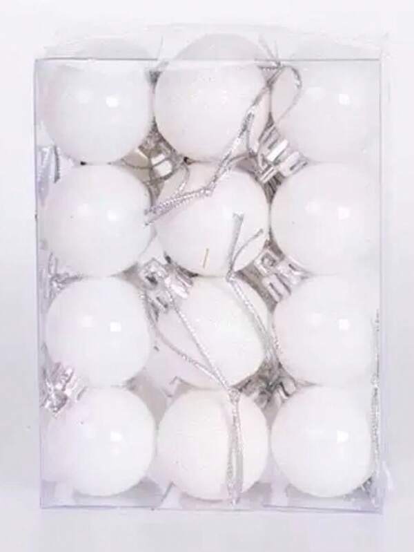 12 Pezzi 2,36 Pollici / 6 Cm Rose Gold Sparkling Alberi Di Natale Ornamenti Ciondoli Sfere Di Natale Ornamenti Per Finestre Di Alberi Di Natale