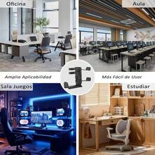Un nuevo y versátil soporte dos en uno para auriculares y mando de juegos, con capacidad para dos mandos y un auricular. También sirve para colgar auriculares y otros artículos. Es perfecto para usar en casa, en la oficina, en un estudio, en una residencia universitaria o junto al televisor. - Negro - Ver 8