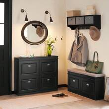 SoBuy FSR79-SCH Schuhschrank schmal mit 4 Klappen Schuhregal Schuhkipper mit 8 Ablageflächen Schuhkommode Schuhablage Schwarz BHT ca.: 105x82x24cm Schmaler Schuhschrank Schrank Schuhe Schuh Schrank Schuhaufbewahrung Schuhaufbewahrungsschrank Schuhaufbewahrungstruhe Schuhbank Schuhe Schrank Schuheschrank Schuhkasten Schuhkipper Schuhkommode Schuhregal Schuhregal Geschlossen Schuhregal Schmal Schuhregal Schmal Geschlossen Schuhschrank Schuhschrank Geschlossen Schuhschrank Hängend Schuhschrank Mit Türen Schuhschrank Schuhschränke Schuschrank Shoe Cabinet Aufbewahrungsbank Aufbewahrungsschrank Aufbewahrungstruhe Ayakkabı Dolabı Ayakkabılık Dolap Flurschrank Eingangsbereich Schwarz MDF (E1) 105x24x82 cm