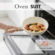 RIOVARM-EU RIOVARM Induction Frying Pan Set With Removable Handles, Non-Stick Pan Set With Lids 20 Cm 24 Cm 28 Cm, Omelette Pan Without PFOA, Cookware Set For All Stove Types, Suitable For Dishwasher And Oven