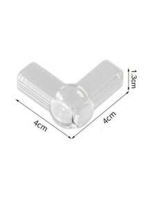 1/4/8pcs Transparent Table Corner Protectors - Thickened Design For Sharp Edges, Pet Safety Bumper For Tables, Chairs, Beds, Anti-Slip Furniture Edge Guards (L-Shaped)