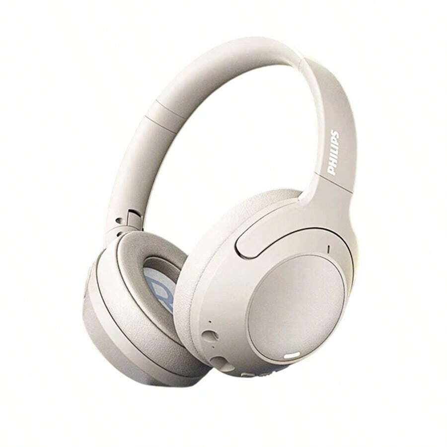 PHILIPS Căști Bluetooth fără fir TAH2020 cu anulare a zgomotului prin inteligență artificială pentru ciclism, durată lungă de viață a bateriei, potrivite pentru apeluri, jocuri și muzică (alb)
