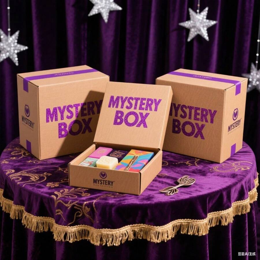 Player's Mystery Box - 1000 Pieces Stainless Steel  And Women's  Set, High Quality Boxes, Surprise Gift Boxes, Enjoy An Exciting Unboxing Experience For Birthdays, Holidays And Parties - Perfect For Blind Box Lovers! - 彩色 - 查看 1