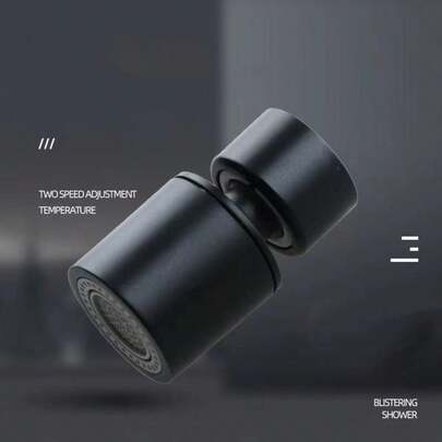 1个水龙头起泡器，旋转防溅节水水龙头，双模式水龙头喷头，浴室水槽水龙头延长适配器，铜合金材质，厨房用品，厨房配件，厨房工具