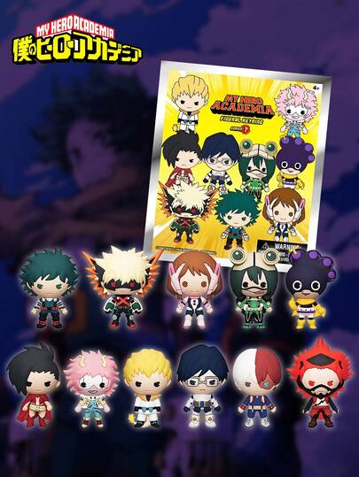 Crunchyroll 1PC Crunchyroll Officially Licensed Blind Bag Random One Midoriya Izuku And Bakugou Katsuki Or Other Characters Mystery Box Keychain Cute Cartoon Anime Figure Bag Decoration Surprise Birthday Gift Collectible Ornament