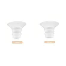 2pcs Transparent Frosted Flange Inserts, Available In 14/16/18/20/22mm, Soft & Skin-Friendly, Suitable For 24mm Flange/Shields Of Momcozy M5/S12 Pro/V1/V2, Spectra, Medela, MomMed, Eufy, Lansinoh, Elvie Breast Pumps - Multicolor - View 14