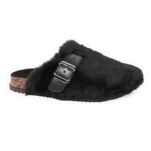 Pantuflas de unicolor casual para el hogar - Negro - Ver 2
