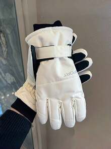 1 Pair Unisex Professional Ski Gloves, Touchscreen Warm Windproof Waterproof Cold-Proof, Lightweight Hand Warmer, Suitable For Fashionable Sports Skiing, Snowboarding, Outdoor Winter Activities, Winter Ski Gloves, Great Gift For Thanksgiving And Christmas