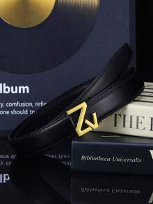 1/2pcs Internet Celebrity's Same Style Women's Belt Buckle Light Luxury Simple High-End Versatile Women's Belt New Design Belt