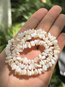 1 pieza de perla falsa natural asimétrica concha suelta para manualidades DIY de pulsera, collar y joyería