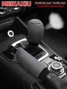 2pcs/Set New Breathable Summer Mesh Handbrake Gear Shift Cover Car Decorative Accessories - New Mesh Cloth - View 7