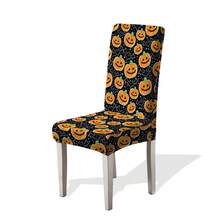 1/2/4/6/100pcs Halloween Print Chair Covers, Cartoon Holiday Atmosphere Decor Dust-Proof Elastic Full Cover Chair Slipcovers For Restaurant, Halloween Decoration, Holiday Party - Multicolor - View 17