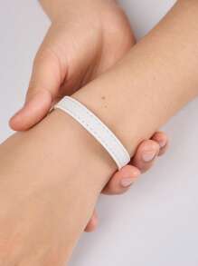 1 pieza Pulsera con cierre, accesorio de muñequera de moda, adecuado para uso diario, fiestas, regalos de viaje de la mujer, multicolor, longitud ajustable