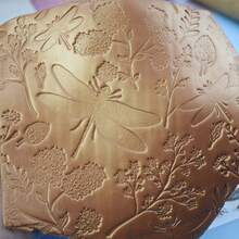 Butterfly Dragonfly Leaf Flower Texture Pattern Polymer Clay Stamp Sheet DIY Clay Jewelry Earring Impression Emboss Mat Tool Handmade Clay Pottery Jewelry Storage Tray Texture Decorating