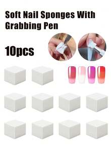 50/100件套渐变美甲海绵和蘸粉刷套装 - 无乳胶渐变调色海绵,适用于蘸粉/亚克力美甲,专业可重复使用美甲工具,渐变美甲海绵,渐变美甲海绵,美甲海绵工具,渐变美甲刷 - 彩色 - 查看 16