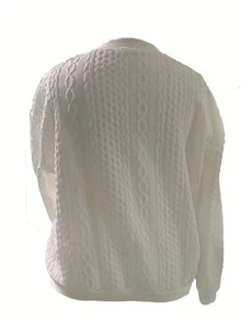 Plain Texture Zipper Bomber Jacket, Daily Casual Solid Color Long Sleeve Coat, Women's