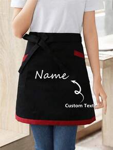 1 Spersonalizowany fartuch fryzjerski, Spersonalizowany fartuch kuchenny, 2-kieszeniowy szybkoschnący fartuch do użytku domowego dla mężczyzn i kobiet, Nowoczesny fartuch poliestrowy odporny na olej, Szybkoschnący, Jednolity kolor, Do użytku w kuchni i domu, Wytrzymała tkanina tkana, Pokrycie poliestrowe, Czyszczenie, Malowanie, Salon fryzjerski, Jednolity kolor, Regulowane wiązania po bokach, Artykuły gospodarstwa domowego, Akcesoria kuchenne, Artykuły gospodarstwa domowego