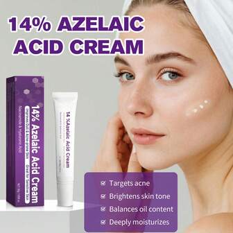 LANTHOME 14% 壬二酸祛痘霜，优质壬二酸面霜 - 缓解面部泛红，减少泛红，护肤，预防痤疮爆发，缓解粉刺，净化肌肤，舒缓刺激