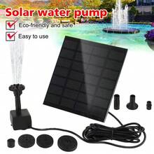 11/15.5cm Solar - Charged Water Fountain Pumps With Panels: 8 - Nozzle Outdoor Watering Equipment Garden Decoration Sets