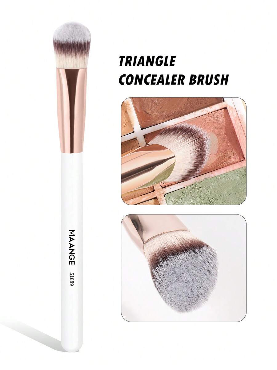 MAANGE Bộ 1/6 cọ trang điểm tam giác, cọ trang điểm cầm tay đa năng bao gồm cọ nền, cọ má hồng, cọ phấn phủ, cọ tạo khối, cọ highlight, dụng cụ trang điểm, quà tặng cho phụ nữ và bé gái, cọ trang điểm du lịch, cọ nền, cọ che khuyết điểm, cọ má hồng, cọ tạo khối, cọ má hồng, cọ bronzer, cọ phấn phủ, cọ nền, cọ má hồng, quà tặng.