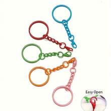 سلسلة مفاتيح من سبيكة الزنك متعددة الألوان مع مشبك سلحفاة - تميمة حرفية قوية، ديكورات للحقائب والحقائب الظهرية، خيارات ألوان زاهية، اكسسوارات حرفية، تصميم مشبك سلحفاة، نهاية مصقولة