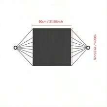 1pc Outdoor Single Hammock Chair, Solid Color Style Hanging Chair, Comes With 2 Ropes For Easy Carrying And Storage