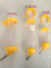 1pc Stainless Steel Anti-Leakage Ball Bearing Water Dispenser, Hanging Water Bottle - (Color Random) - For Your Pet's Hydration, Vibrant Color, Durable And Easy To Clean, Suitable For Hamsters, Rabbits And Other Small Pets