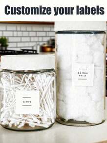 个性化极简浴室收纳标签，防水储物标签，适用于罐子、瓶子或容器，A4可编辑收纳标签 | 极简标签 | 极简家居标签 | 可打印标签 | 现代标签 - 彩色 - 查看 3