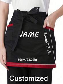 1 Spersonalizowany fartuch fryzjerski, Spersonalizowany fartuch kuchenny, 2-kieszeniowy szybkoschnący fartuch do użytku domowego dla mężczyzn i kobiet, Nowoczesny fartuch poliestrowy odporny na olej, Szybkoschnący, Jednolity kolor, Do użytku w kuchni i domu, Wytrzymała tkanina tkana, Pokrycie poliestrowe, Czyszczenie, Malowanie, Salon fryzjerski, Jednolity kolor, Regulowane wiązania po bokach, Artykuły gospodarstwa domowego, Akcesoria kuchenne, Artykuły gospodarstwa domowego