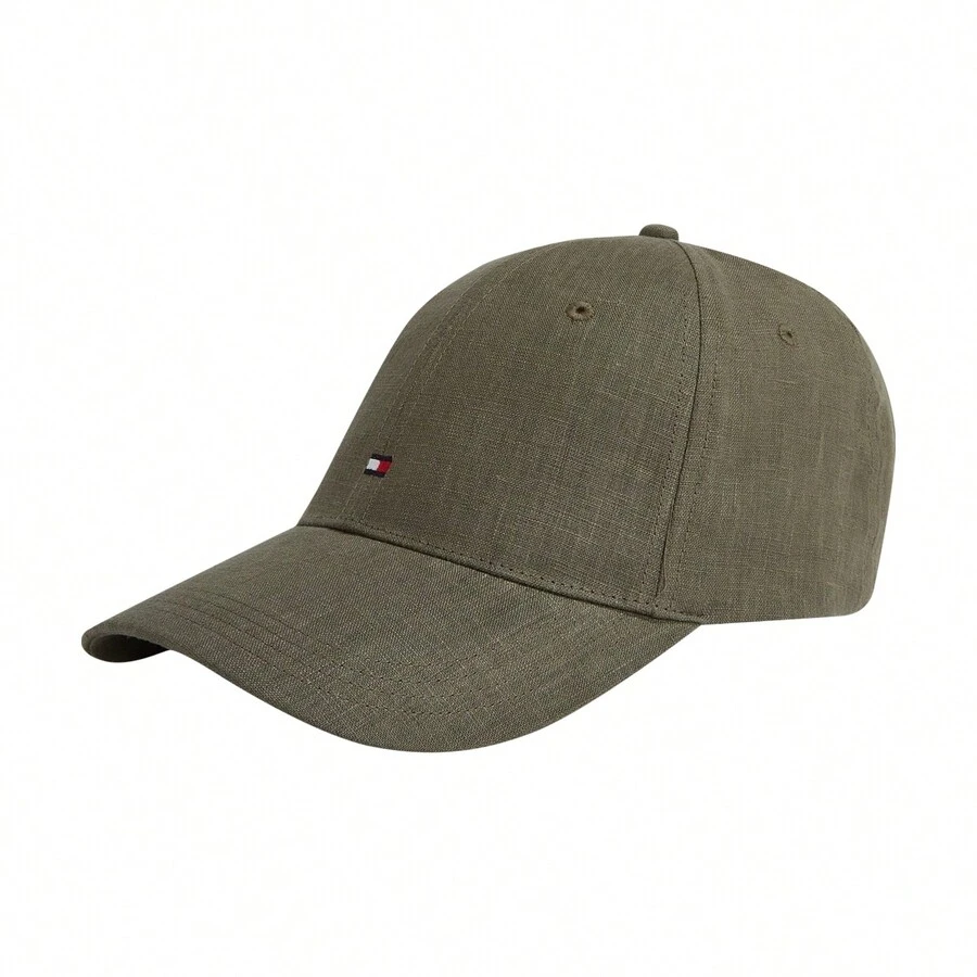 Tommy Hilfiger Linen Unisex Baseball Cap Brown