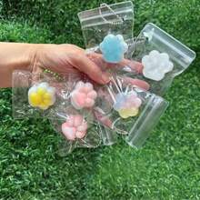 6 件彩虹迷你三色猫爪挤压玩具 - 柔软 TPR 材质，串珠链条设计，复活节派对礼物，儿童感官玩具，柔软聚氨酯材质，有趣且富有创意的设计（链条颜色随机） - 彩色 - 查看 7