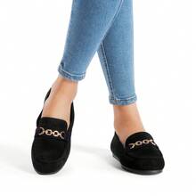 Women Loafers Shoes - Hitam - View 2