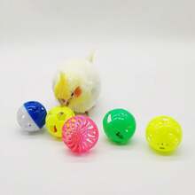 9 件装鸟铃球套装，用于咀嚼玩耍训练，彩色鹦鹉笼子零食玩具，玄凤鹦鹉，长尾小鹦鹉，锥尾鹦鹉，小宠物脚，小猫小狗，颜色随机 - 彩色 - 查看 3