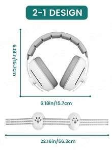 婴儿耳朵保护降噪耳机，二合一婴儿耳朵保护器，婴儿户外旅行必备品