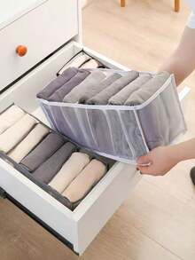 3 Pieces Set Bra Drawer Storage Bag, Underwear Drawer Storage Box, Underwear Storage Box, Wardrobe Storage Box And Storage Box, Mesh Drawer Storage Box, Partition Cabinet, Underwear, Bra Socks Closet Organization And Storage Clothes Organizer Bedroom - Multicolor - View 6