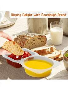 5 piezas/20 piezas/30 piezas/40 piezas/50 piezas Recipientes desechables para condimentos con tapas, recipientes de plástico de doble capa para lonchera, condimentos de viaje, aperitivos, salsa para mojar, regalos de Navidad y Halloween