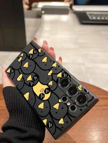 1个时尚黑色小鸭图案防震防滑手机壳，兼容 17/17 Air/17 Pro/17 Pro Max、荣耀、红米、三星Galaxy A04e/A05s/A13/A14/A15/A34/A35/A50/A52/A53/A54/S21/S22/S23/S24/S25/S25 Ultra、6A/7A/8A、12T/13T/14T - 黑色 - 查看 5