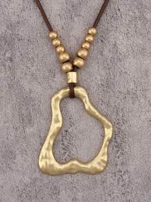 1 chiếc vòng cổ hợp kim hình hoa cá nhân hóa sang trọng, vòng cổ thời trang và đa năng dùng hàng ngày, quà tặng cho mẹ/bạn gái - dây sáp - Xem 4