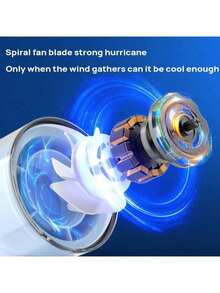 PHILIPS Ventilador de mão ACR3242: compacto e portátil, silencioso e silencioso, vento de alta potência, 100 níveis ajustáveis, controle por botão, tela LED HD, bateria com duração de 16 horas, porta USB-C, adequado para viagens, escritório em casa e Spring Peach.