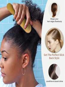 1pc Unisex Hair Brush/Beard Brush, Fragrance-Free Professional Hair Brush, Gradient Comb And Haircut Cleaner Brush, Smooth Grooming Tool, Thick/Thin Hair Brush, Suitable For National Day, Bathroom, Scalp Massage, Back To School, Travel & Holiday, Daily Life, Valentine's Day - Multicolor - View 7