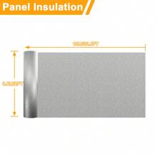 Froadp Insulating Film Thermal Film Double Roof Aluminum Bubble Film Insulating Wool Insulating Film Cold Protection Film Thermal Film For Window Thermal Insulation Cold Protection Darkening Insulating Wallpaper - 10M - View 2