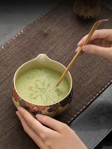 Bộ trà Matcha gốm sứ Nhật Bản 4 món: Bao gồm bát trà Matcha, phới lồng, muỗng múc trà và que khuấy. Lý tưởng để pha trà Matcha và thưởng thức tại nhà cùng bạn bè. - Nhiều màu - Xem 7