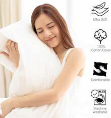 Almohadas acolchadas, 1 o 2 piezas de relleno de fibra hueca, relleno suave y esponjoso, decoración para el hogar y exteriores para sofá, cama, coche, viajes. Varios tamaños: 30 x 50, 40 x 40, 45 x 45, 40 x 60, 50 x 50, 60 x 60, 50 x 70.