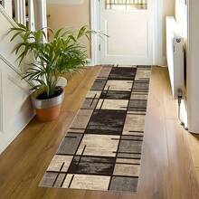 1pc Long Floor Mat, Non-Slip Bottom, Suitable For Hallway, Bedroom, Kitchen, Bathroom And Other Areas