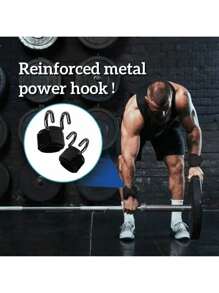 2 件健身深蹲硬拉引体向上腕钩，力量训练器材，非手柄