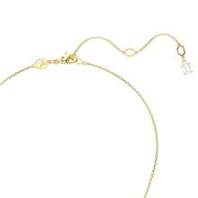 Dây chuyền hình rắn đính ngọc trai giả SWAROVSKI, dây chuyền đeo xương đòn, dây chuyền nữ, quà Giáng sinh, quà Valentine, quà Tết Thất Tích, quà sinh nhật, quà tặng bạn gái. - Vàng - Xem 5