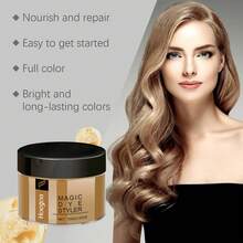 Temporary Hair Dye, Instant Hair Color Wax, Washable And Easy-To-Use Hair Color Paste, And Disposable Hair Color Mud, Male And Female Teen Party Role Play DIY, Add Unique Style To Every Appearance-Valentines Gifts,Birthday Gifts,Gifts For Women,Hair Products,Hair Stuff - Màu xanh lam - Xem 10